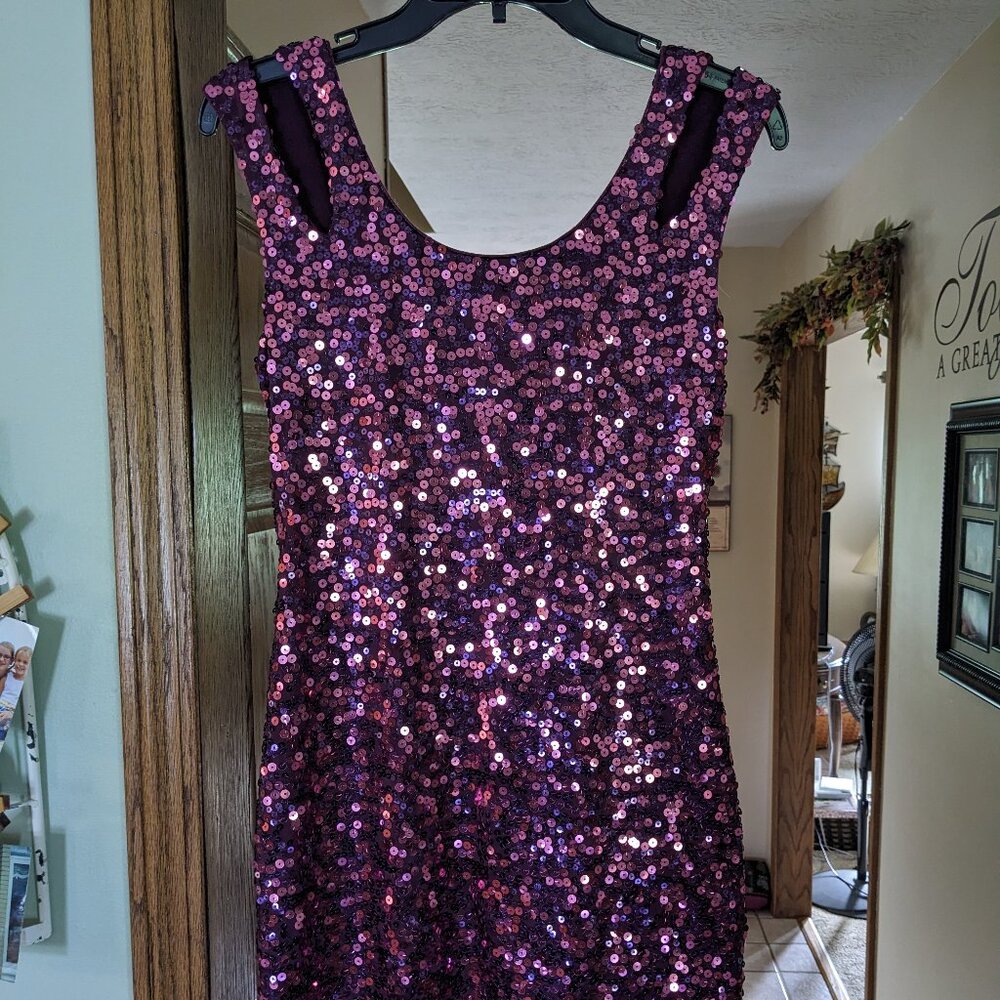 Homecoming Formal Sequin Dress size M EUC